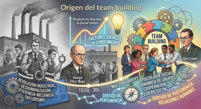 Historia del team building y productividad